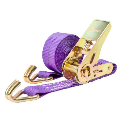 Стяжка груза с храповым механизмом 25мм,  4м, 1т фиолетовый S03601036 SKYWAY (1/36)