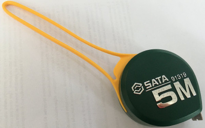 Рулетка Серия КАПЛЯ  5м*19мм, пластиковый корпус  91319 SATA  (1/12)