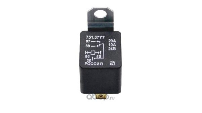 Реле 5 контактов 24V 10А/20А (751.3777) АВАР/ МАЯК