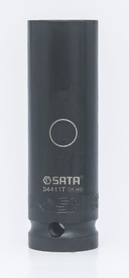 Головка торцевая 1/2" ( 6 гран) высокая, усиленная, тонкостенная 18 мм   34411T SATA  