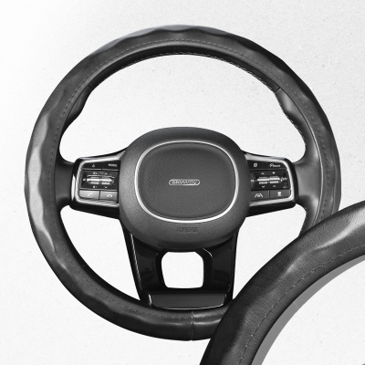Оплетка экокожа Top-11 M (37-39 см) Черная  S01102497 SKYWAY 