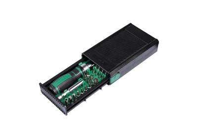 Отвертка наборная реверсивная с набором бит 1/4" ( 23 предмета), к-т 05490 SATA 