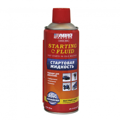 Быстрый старт, 400 мл, спрей, Starting Fluid SF-650-400-AM-RE, ABRO Masters (1/12)  