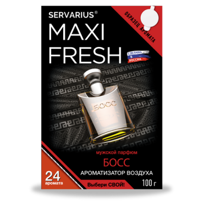 Ароматизатор под сиденье гелевый БОСС, 100 гр (уп.40 шт) MAXIFRESH MF-105