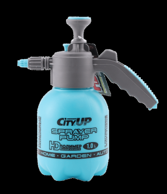 Опрыскиватель (распылитель помповый) 1 л (голубой), CA-887 CityUp (уп.20шт)