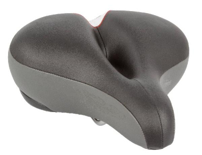 Седло вело экокожа широкое 200*260 мм (вентилируемое, с вырезом)