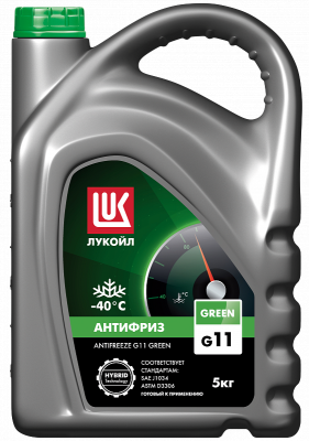 Антифриз  G-11  (зеленый) GREEN , 5кг  ЛУКОЙЛ  (1/3) 