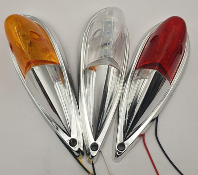 Фонарь габаритный 24V  4LED, арт SQ-C-111-24V, белый (к-т 2 шт), к-т