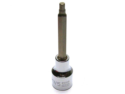 Наконечник 1/2" L100 мм с шестигранной вставкой 14мм  25208 SATA (1/6)