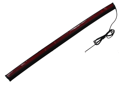 Стоп-сигнал дополнительный диодный гибкий  90 см ,со спойлером, черный корпус / красная подсветка 