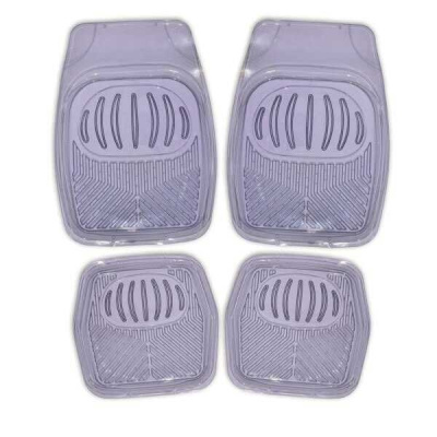 Коврики Cиликон 4 пр (69*48 / 48*48 ) ванночки, Rain-1, серый, к-т  SKYWAY S01702022