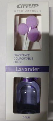 Ароматизатор жидкий флакон/палочки LAVANDER, 50мл CA-361, CityUp (1/12)