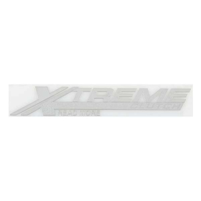 Наклейка металлизированная X-TREME CLUTCH, 150*25мм, серебро SKYWAY (SNO.78 GREY)