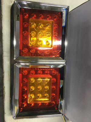Фонарь задний диодный 24V 50LED SQ-130, 2 шт, к-т