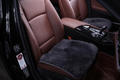 Подушка на сиденье экомех короткий (мутон), серый, шт