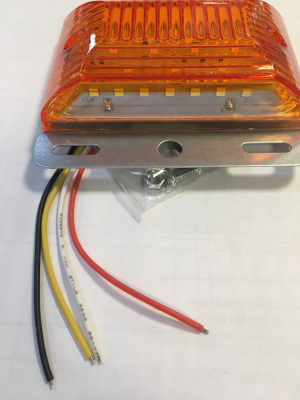 Фонарь габаритный 24V  12+7 SMD  98*62 мм для грузовых авто, оранжевый, шт.   (уп. 2 шт)