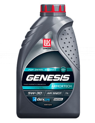 Масло моторное ЛУКОЙЛ GENESIS ARMORTECH DIESEL 5W30 SN/CF, Low SAPS, 1л. синтетика (уп.12шт) НОВИНКА