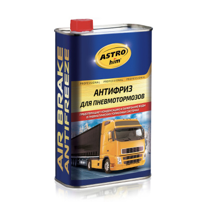 Осушитель для пневмотормозов (Антифриз), 1л, метал.банка, AC900 ASTROhim (уп.12 шт.)