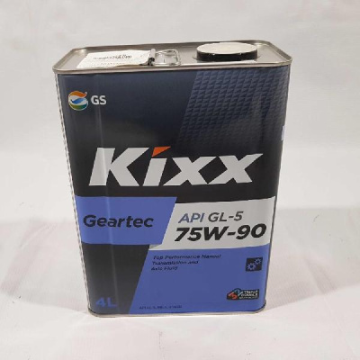 Масло трансмиссионное GS Oil Kixx Geartec GL-5 75w90, 4L  (1/4) Метал уп