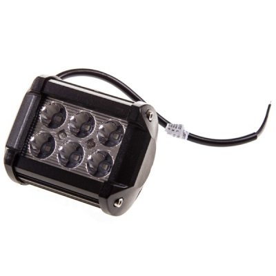 Фара светодиодная   92* 70* 40мм (6 диодов) 12/24V, 18W, Дальний свет, шт. SKYWAY S07201009 (1/40)
