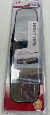 Зеркало салонное панорамное 300 мм / черная оправа 3R-331