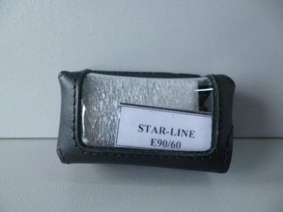 Чехол на брелок сигнализации STARLINE E60/E61/E90/E91 кожа, черная