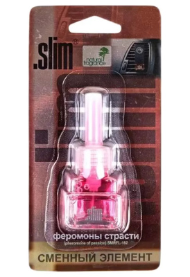 Ароматизатор на дефлектор жидкий SLIM (Сменный блок) Феромоны страсти (8 мл.) SMRFL- 182