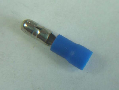 Клемма обжимная круглая D 4 мм/S2.5 с изоляцией ПАПА, Синяя  MPD2-156