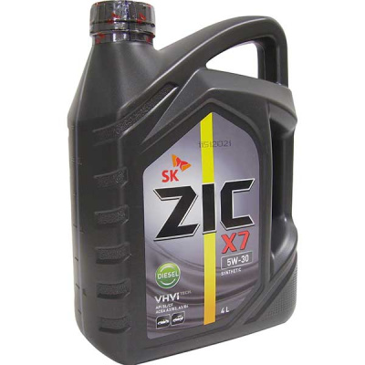 Масло моторное ZIC X7 Diesel  5w30 CF/SL (A3/B3, A3/B4), 4л  (синтетика) (1/4)