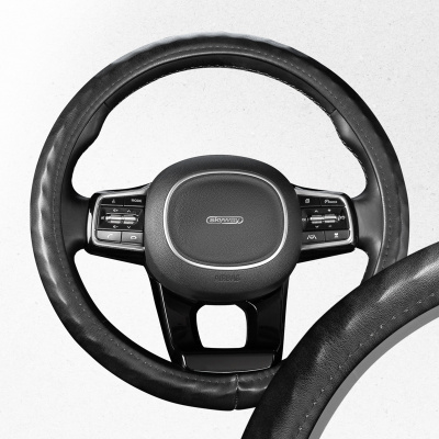 Оплетка экокожа Top-10 M (37-39 см) Черная S01102494  SKYWAY 