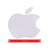 Наклейка металлизированная APPLE,  40*40мм, серебро SKYWAY (SNO.147)