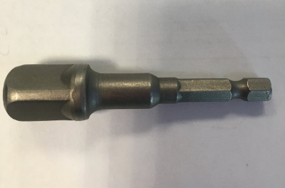 Адаптер для шуруповерта 6,3 мм под головки 1/2" удлиненный L72мм, T351 (83047) TStop