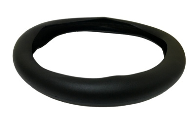 Оплетка силиконовая черная 37-43см толщина 3,3мм FL005