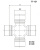 Крестовина (универсальный шарнир)  GUT  21   TOYO   TT-121/UJ-230(Matsuba)(с тавотницей)