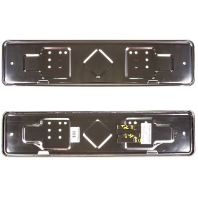 Рамка номера нержавеющая сталь (уп.30 шт) AB027 