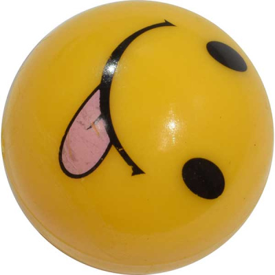 Колпачок для камеры пластиковый шарик Смайлик с языком, желтый, 4 шт, к-т VC-142