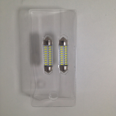 Светодиод T11*39 12V-30V WHITE 18SMD S8,5 (к-т 2шт.) (Маяк) (12-30Т11/B-22),к-т