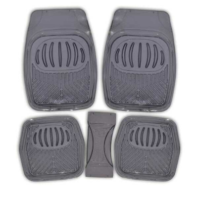 Коврики Cиликон 5 пр ( 69*48/48*48/60*26) ванночки, Rain-1, черный, к-т  SKYWAY S01702045