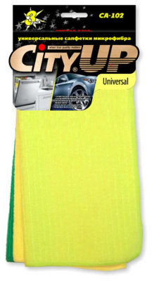 Салфетка Микрофибра 30*30см Универсальные ( 3шт), к-т  Universal CA-102 CityUp (1/120)