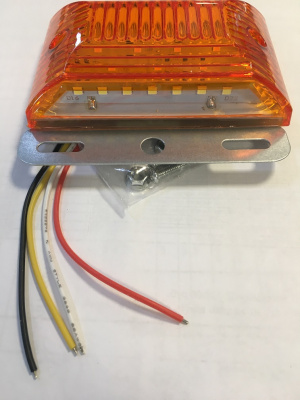 Фонарь габаритный 12V  12+7 SMD  98*62 мм для грузовых авто, оранжевый, шт.   (уп. 2 шт)