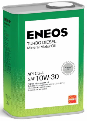 Масло моторное ENEOS CG-4 Diesel Turbo 10w30,  1 л. (1/20) минеральное 