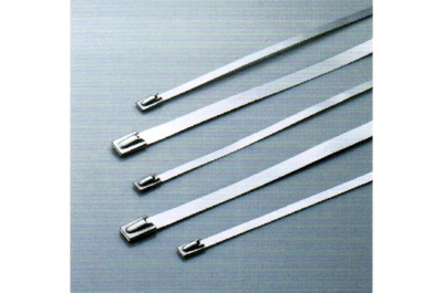 Хомут металл ленточный с шариком 8*300 (нержавеющая сталь)  (1/50)