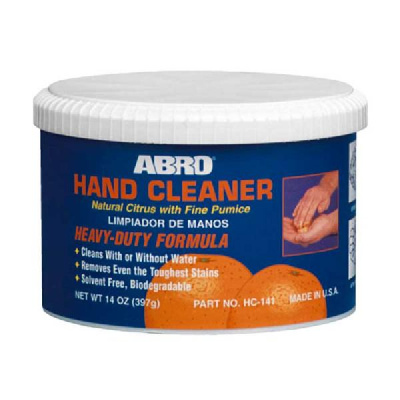 Очиститель рук с пемзой гелевый (с маслом апельсина) 397 г, банка, HC-141,  ABRO (уп.12 шт.)  