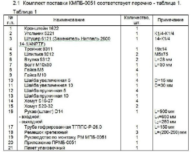 Комплект монтажный КМП-0051 (ГАЗ-3310 Валдай с дв. ММЗ-Д245.7Е2) Северс- М2 