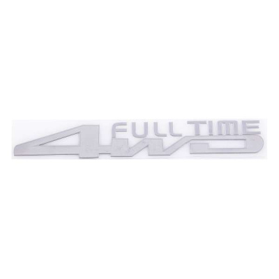 Наклейка металлизированная 4WD Full Time, 150*20мм, серебро SKYWAY (SNO.46 GREY)