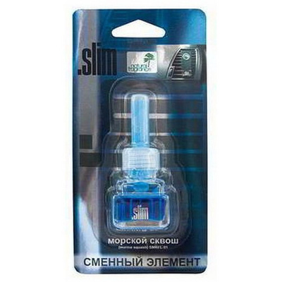 Ароматизатор на дефлектор жидкий SLIM (Сменный блок) Морской сквош (8 мл.) SMRFL- 91