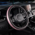Оплетка экокожа комбинированная Luxury-7, М (37-39 см), Черная с розовым, шт.   SKYWAY S01102437
