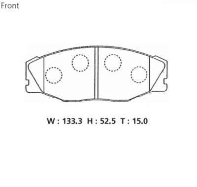 PF-1157 Колодки тормозные дисковые  (АN-261K) КНР