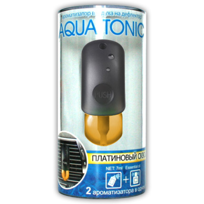 Ароматизатор на дефлектор жидкий/ спрей AQUA Tonic Платиновый сквош, 7 мл. ATV-121 (1/40)