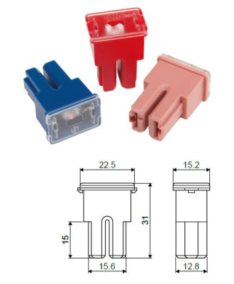 Предохранитель силовой Тип C (М) 100А, W228-С   S09301063  SKYWAY  (уп 5 шт) 